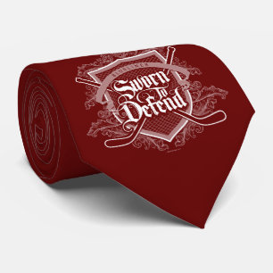 Sworn To Defend (Hockey Defenseman) Neck Tie