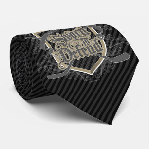 Sworn To Defend (Hockey Defenseman) Neck Tie