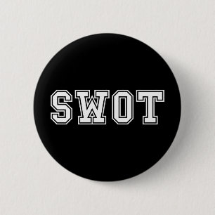 SWOT 6 CM ROUND BADGE