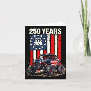 Sxs Utv 250 Years 1776 2026 Us Flag Side Card