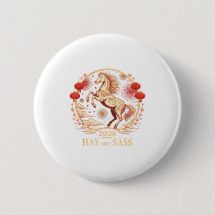 Sy 2026 Horse Lady Powered By Hay & S Zodiac G 6 Cm Round Badge