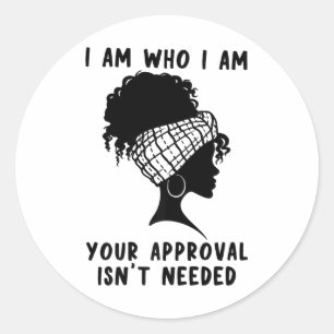 Sy Black Queen Black History African American Prem Classic Round Sticker