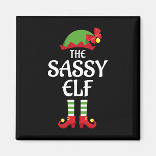 Sy Elf Family Matching Group Christmas Magnet
