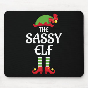 Sy Elf Family Matching Group Christmas Mouse Pad