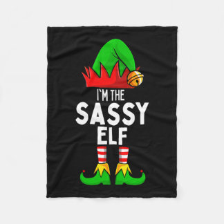 Sy Elf Matching Family Christmas  Fleece Blanket
