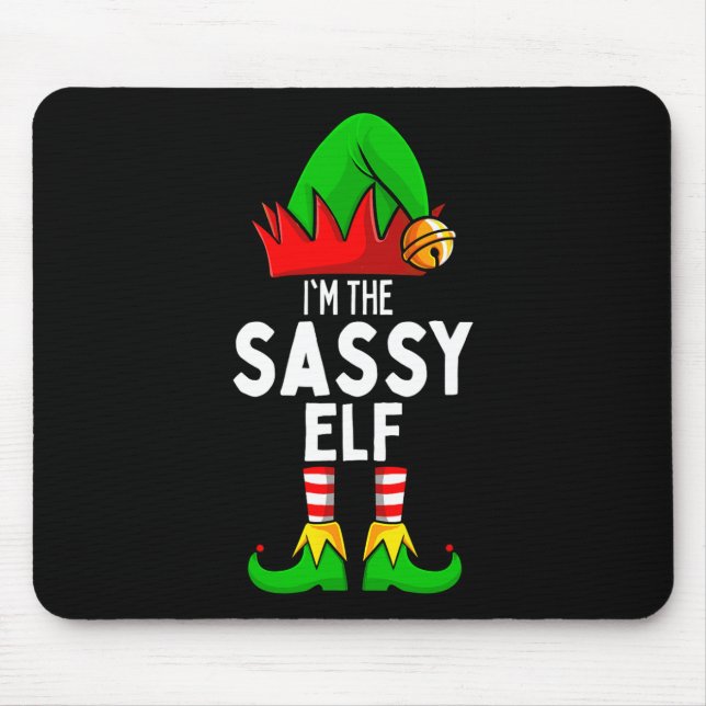 Sy Elf Matching Family Christmas  Mouse Pad (Front)