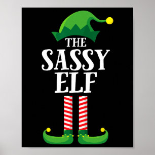 Sy Elf Matching Family Group Christmas Party  Poster