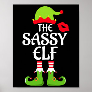 Sy Elf Matching Family Group Christmas Party Xmas Poster