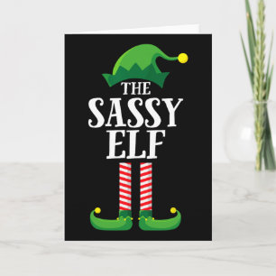Sy Elf Shirt Matching Family Group Christmas  Card
