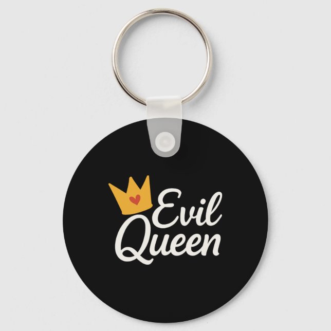 Sy Evil Queen Crown Funny Costume  Key Ring (Front)