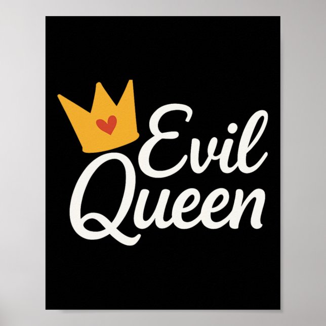 Sy Evil Queen Crown Funny Costume  Poster (Front)