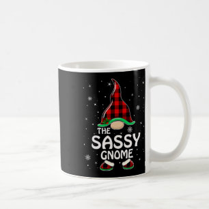 Sy Gnome Buffalo Plaid Matching Family Christmas P Coffee Mug
