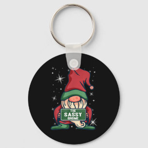 Sy Gnome Xmas Elf Matching Family Christmas Pajama Key Ring