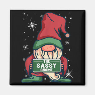 Sy Gnome Xmas Elf Matching Family Christmas Pajama Magnet