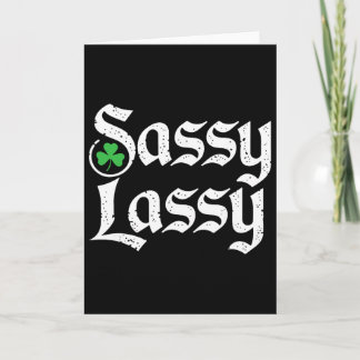 Sy Ly St. Patrick's Day Funny By Girls Kids Lie  Card