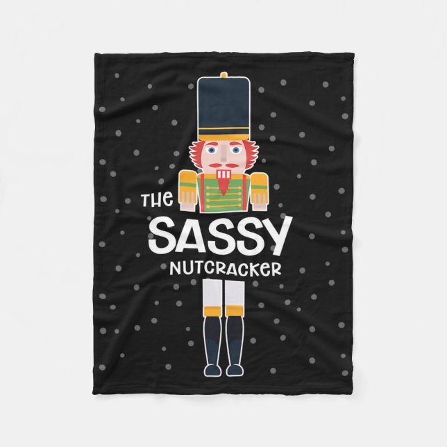Sy Nutcracker Family Matching Funny Gift Pajama  Fleece Blanket (Front)