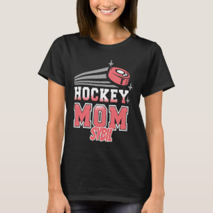 Sybil Hockey Mum With Puck Womens T-Shirt