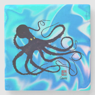 Sybille's Octopus - Marble Coaster