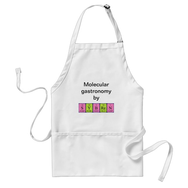 Sybren periodic table name apron (Front)