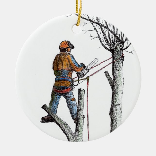 Sycamore and 020t ceramic tree decoration (Front)