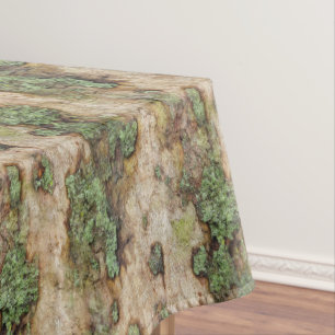 Sycamore Tree Bark Moss Lichen Tablecloth