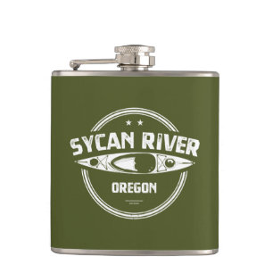 Sycan River Oregon Kayaking Hip Flask