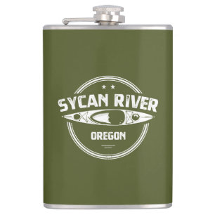 Sycan River Oregon Kayaking Hip Flask