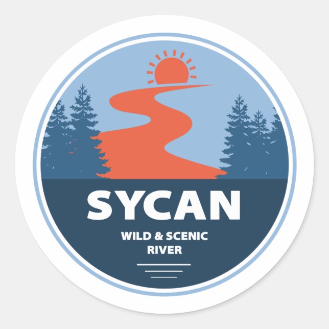 Sycan Wild And Scenic River Oregon Classic Round Sticker (Front)