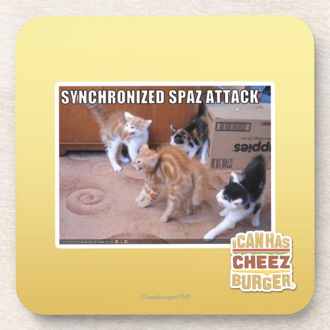 Sychronized Spaz Attack Coaster (Front)