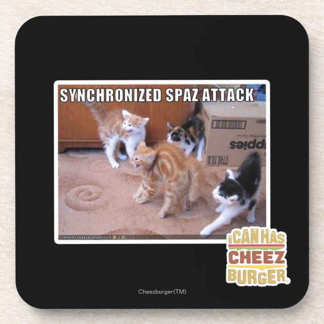 Sychronized Spaz Attack Coaster (Front)