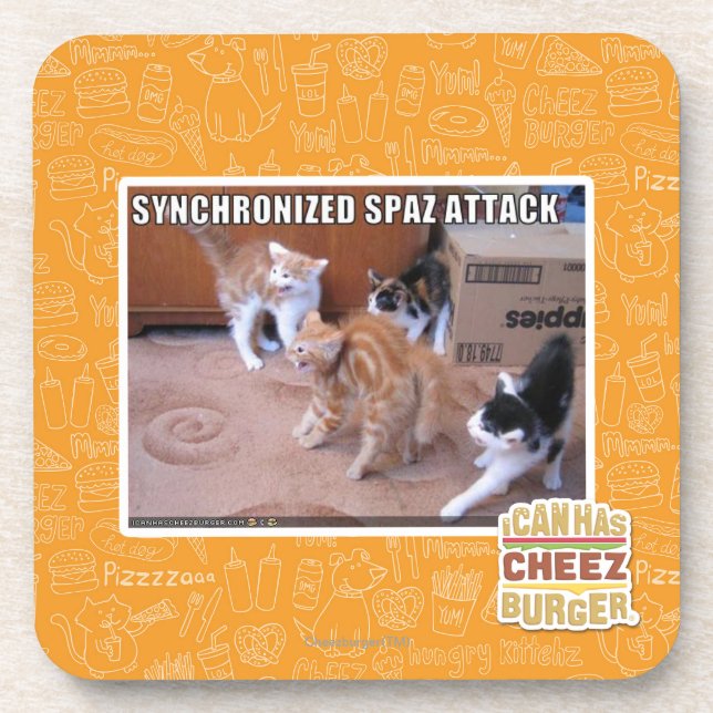 Sychronized Spaz Attack Coaster (Front)