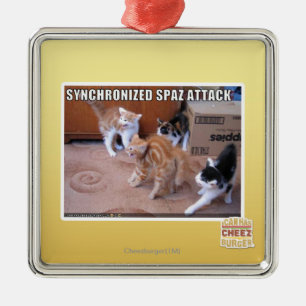 Sychronized Spaz Attack Metal Tree Decoration