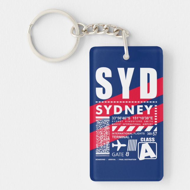 SYD Sydney Airport Key Ring (Front)