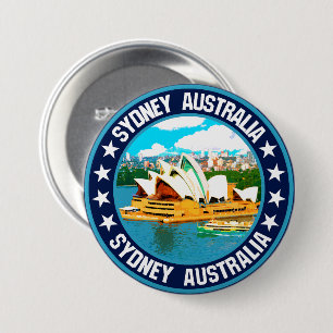 Sydney 7.5 cm round badge