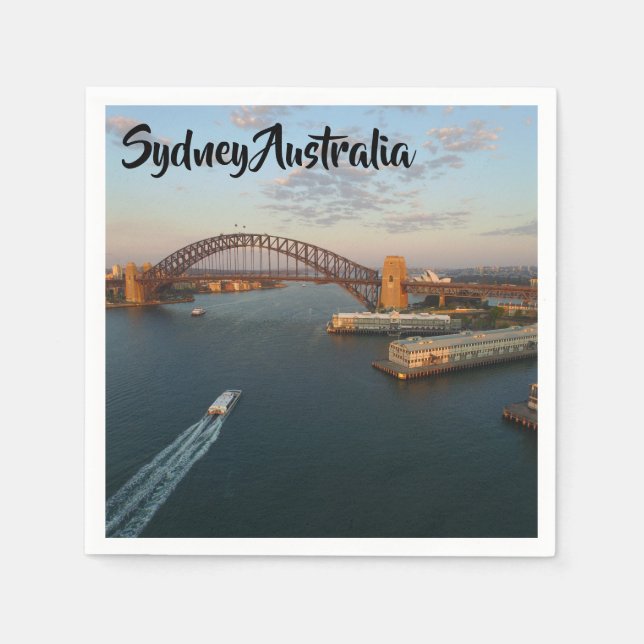 Sydney Australia 50 Paper Napkins (Front)