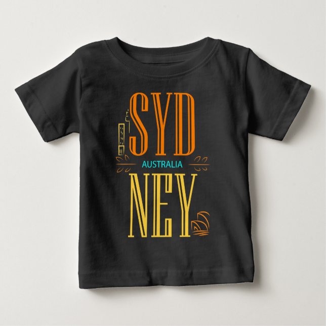 Sydney Australia City Sign Baby T-Shirt (Front)