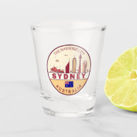 Sydney Australia City Skyline Emblem