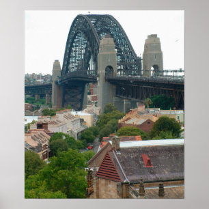 Sydney, Australia. Harbor Bridge. Poster