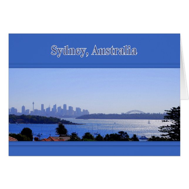 Sydney, Australia, Harbor Card (Front Horizontal)