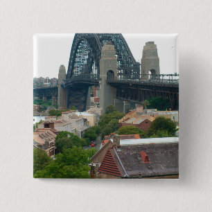 Sydney, Australia. Harbour Bridge. 15 Cm Square Badge
