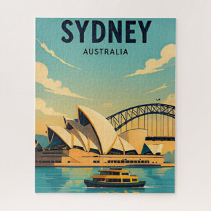 Sydney Australia Harbour Bridge Opera House Views Jigsaw Puzzle