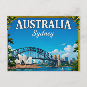 🌏 Sydney Australia Memory From Harbour 🌏 Postcard