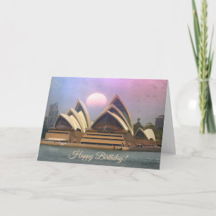 Sydney Australia Opera House Birthday Card