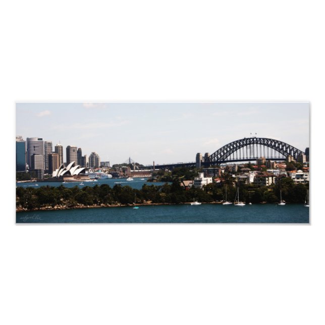 Sydney  Australia » Opera House & Harbour Bridge Photo Print (Front)