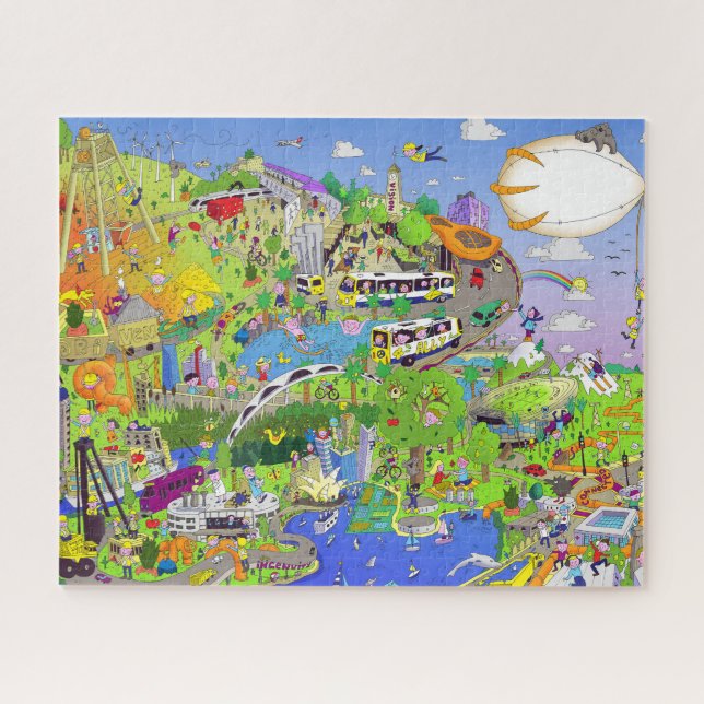 Sydney Australia Outback City Park Architecture, Jigsaw Puzzle (Horizontal)