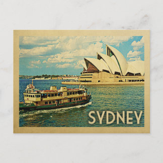 Sydney Australia Postcard Vintage Travel