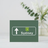 Sydney, Australia Road Sign Postcard (Standing Front)
