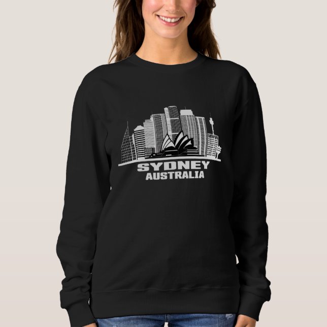 Sydney Australia Skyline Australians Australian Ci Sweatshirt (Front)