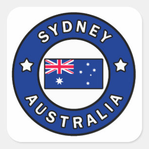 Sydney Australia Square Sticker