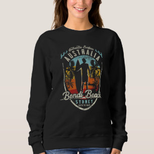 Sydney Australia Surfing Vintage Retro Surfer Bond Sweatshirt